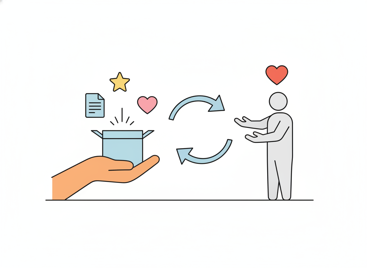 La réciprocité émotionnelle : offrir de la valeur gratuitement crée un sentiment de gratitude qui incite le visiteur à s'engager en retour